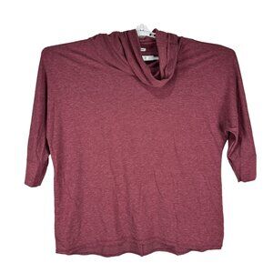 Maurices Womens Cowl Neck 3/4 Sleeve Top Size 1X Mauve